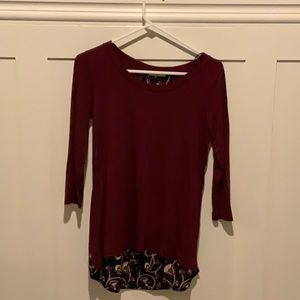 high-low long sleeve shirt